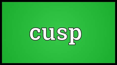 meaning of cusp in urdu